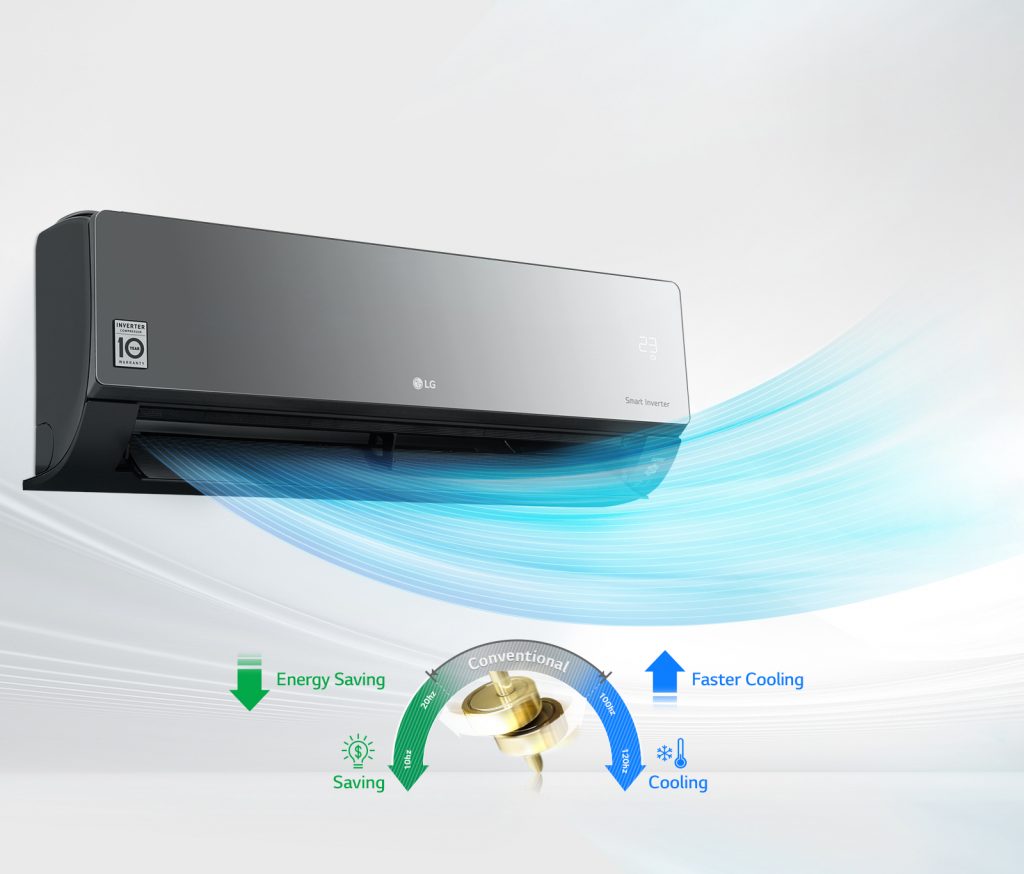 Energy Saving with LG Air Conditioning Inverter Compressor